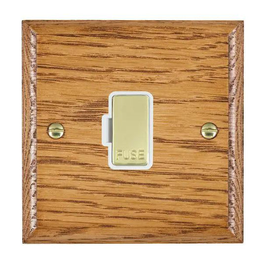 Wood Ovo M/O 1g 13A Fuse Only PB/WH