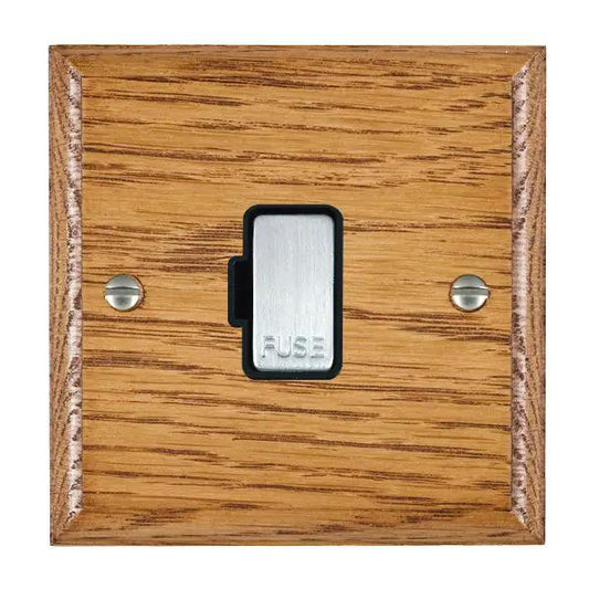 Wood Ovo M/O 1g 13A Fuse Only SC/BL