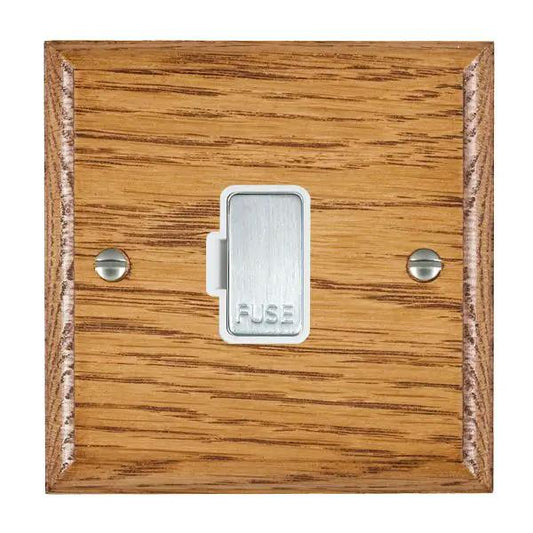 Wood Ovo M/O 1g 13A Fuse Only SC/WH