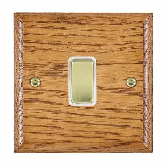 Wood Ovo M/O 1g 10AX 2 Way Rkr PB/WH