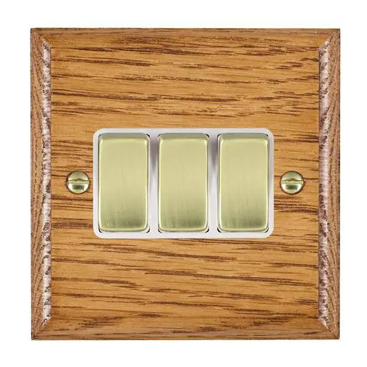 Wood Ovo M/O 3g 10AX 2 Way Rkr PB/WH