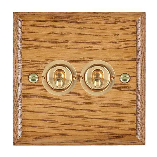 Wood Ovo M/O 2g 20AX 2Way Toggle PB