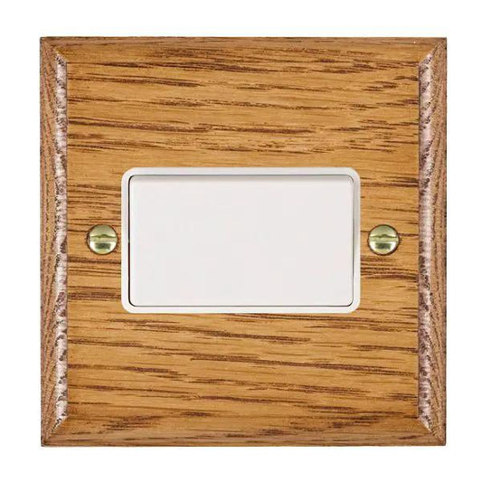 Wood Ovo M/O 10A Triple Pole Rkr WH/WH