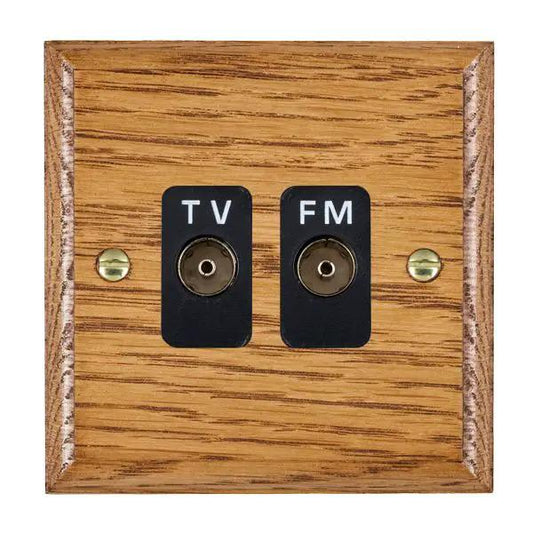 Wood Ovo M/O Isol TVFM Diplex 1in/2o BL