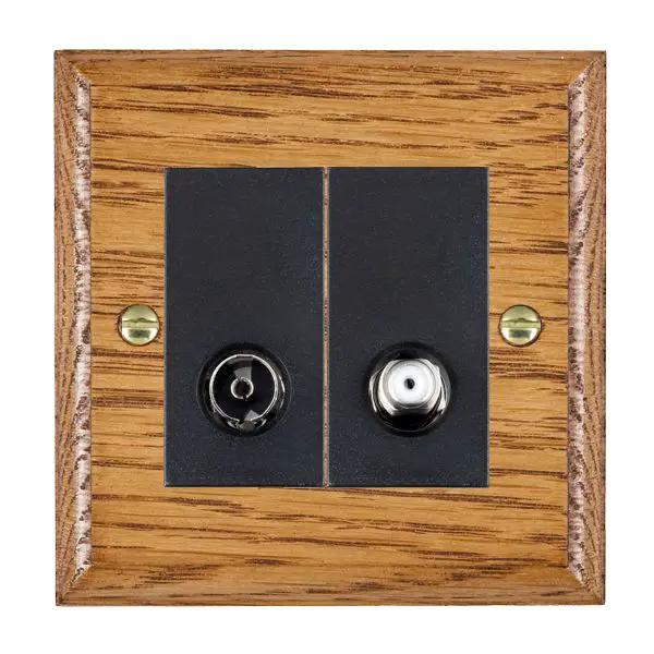 Wood Ovo M/O 2g N-Isol TV+Sat 2in/2 BL