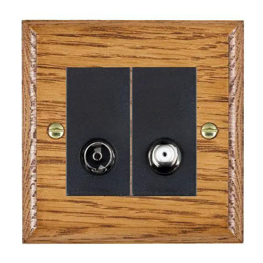 Wood Ovo M/O 2g N-Isol TV+Sat 2in/2 BL