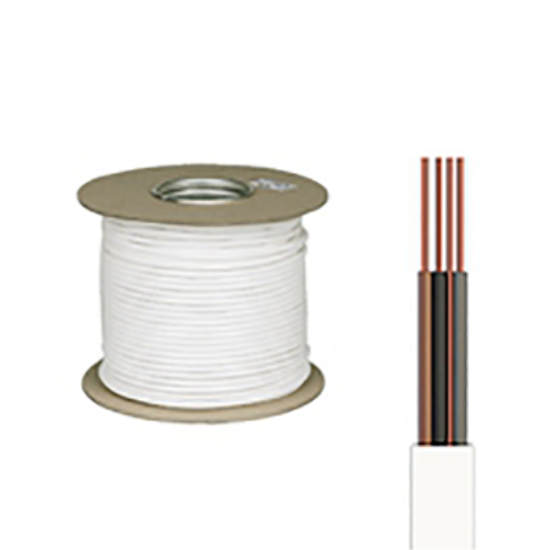 15mm three core earth white cable 100m roll, LSOH insulation, electrical wiring