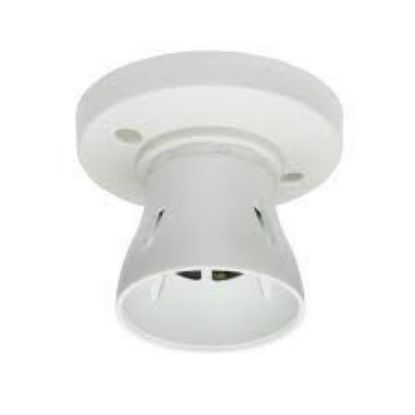 White BC batten lamp holder with 3 terminals for ceiling electrical lighting