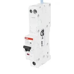 Electrical Lighting ABB 16A 1P+N 1 Module B Curve 10kA 30mA Type A RCBO - Electrical Lighting ABB 16A 1P+N 1 Module B Curve 10kA 30mA Type A RCBO