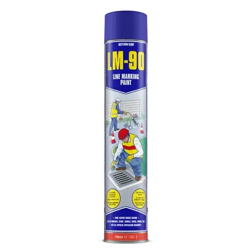 aerosals Action Can 750ml Line Marker Paint Blue - aerosals Action Can 750ml Line Marker Paint Blue