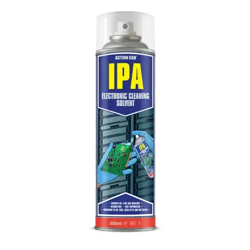 aerosals Action Can IPA Isopropyl Alcohol Solvent Cleaner 500ml - aerosals Action Can IPA Isopropyl Alcohol Solvent Cleaner 500ml