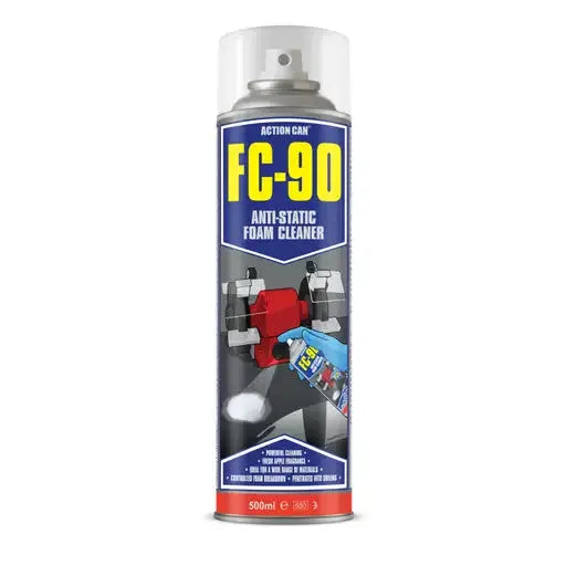 aerosals Action Can FC90 Anti-Static Foam A1 Food Grade Cleaner 500ml - aerosals Action Can FC90 Anti-Static Foam A1 Food Grade Cleaner 500ml
