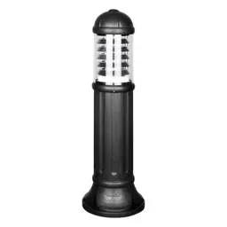bollards Fumagalli Sauro 800mm E27 Bollard with Aluminium Louvre Black - bollards Fumagalli Sauro 800mm E27 Bollard with Aluminium Louvre Black