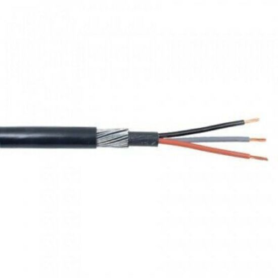 25mm three core steel wire armoured cable with exposed coloured copper wires
