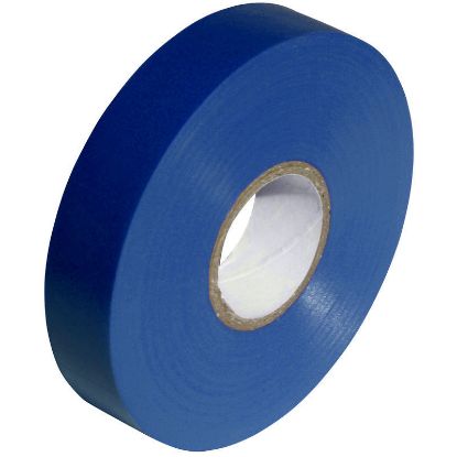 Blue insulation tape roll for electrical wiring and cable protection