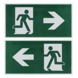 EMERGECNY LIGHTING Bell Reversible Left / Right ISO Legend for the Spectrum LED Emergency Exit Blade - EMERGECNY LIGHTING Bell Reversible Left / Right ISO Legend for the Spectrum LED Emergency Exit Blade