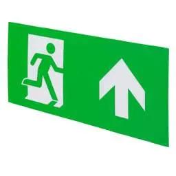 EMERGECNY LIGHTING Bell Up Arrow ISO Legend for Spectrum Hinged Exit Sign - EMERGECNY LIGHTING Bell Up Arrow ISO Legend for Spectrum Hinged Exit Sign