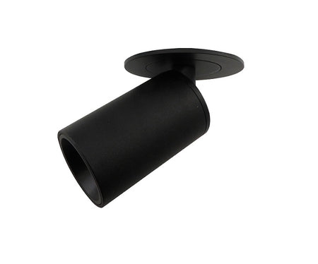 Black adjustable LED ceiling spotlight for modern home or office lighting