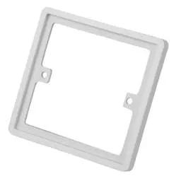 PATRESS BOX BG 1 Gang Square Spacer 10mm White Plate - PATRESS BOX BG 1 Gang Square Spacer 10mm White Plate