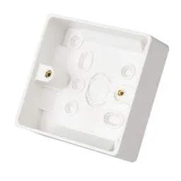 PATRESS BOX BG Nexus 1 Gang 32mm Pattress Back Box White - PATRESS BOX BG Nexus 1 Gang 32mm Pattress Back Box White