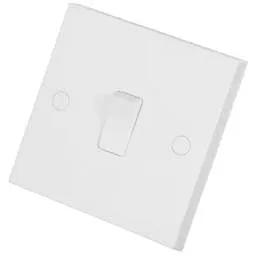 bg square edge BG 900 Series 10A 1 Gang 1 Way Light Switch White - bg square edge BG 900 Series 10A 1 Gang 1 Way Light Switch White