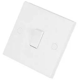 bg square edge BG 900 Series 10A 1 Gang 2 Way Light Switch White - bg square edge BG 900 Series 10A 1 Gang 2 Way Light Switch White