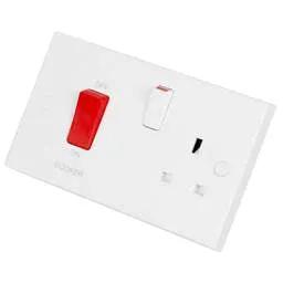 bg square edge BG 45A DP Cooker Control Unit White - bg square edge BG 45A DP Cooker Control Unit White