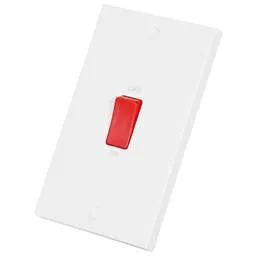 bg square edge BG 45A DP 2 Gang Vertical Switch White - bg square edge BG 45A DP 2 Gang Vertical Switch White