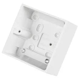 bg square edge BG 1 Gang 45mm Pattress Back Box White - bg square edge BG 1 Gang 45mm Pattress Back Box White