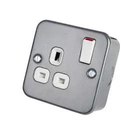 pvc back boxes BG 13A DP 1 Gang Socket Metal Clad - pvc back boxes BG 13A DP 1 Gang Socket Metal Clad