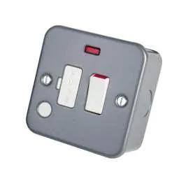 pvc back boxes BG - 13A DP Switched Fused Spur with Neon and Flex Outlet Metal Clad - pvc back boxes BG - 13A DP Switched Fused Spur with Neon and Flex Outlet Metal Clad