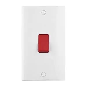 saxby cruved edge Curved Edge 45A Large Plate DP Switch - saxby cruved edge Curved Edge 45A Large Plate DP Switch