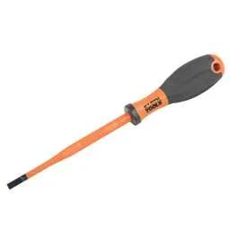 screwdriver Klein 5.5mm x 125mm VDE Insulated Slotted Screwdriver - screwdriver Klein 5.5mm x 125mm VDE Insulated Slotted Screwdriver