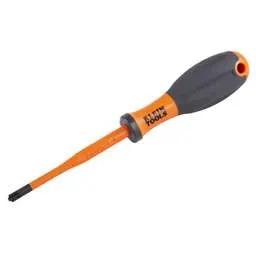 screwdriver Klein SL/PZ2 VDE Insulated Slim Tip Screwdriver - screwdriver Klein SL/PZ2 VDE Insulated Slim Tip Screwdriver