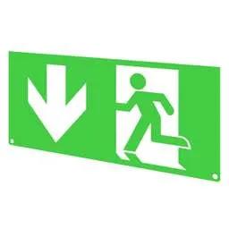 EMERGECNY LIGHTING Fusion Arrow Down Legends for 5-in-1 Emergency Exit Sign - EMERGECNY LIGHTING Fusion Arrow Down Legends for 5-in-1 Emergency Exit Sign