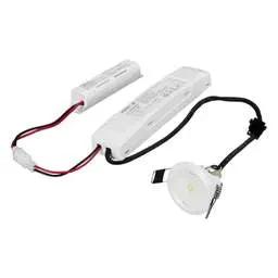 EMERGECNY LIGHTING Fusion 1W LED Non-Maintained Self Test Emergency Downlight White - EMERGECNY LIGHTING Fusion 1W LED Non-Maintained Self Test Emergency Downlight White