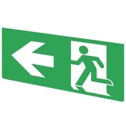 EMERGECNY LIGHTING Fusion Arrow Left Legend for FE3EB Emergency Exit Box - EMERGECNY LIGHTING Fusion Arrow Left Legend for FE3EB Emergency Exit Box