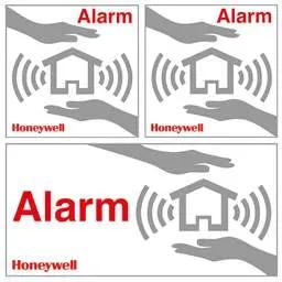 Intruder Alarms Honeywell Home Security Window Stickers (Pack of 6) - Intruder Alarms Honeywell Home Security Window Stickers (Pack of 6)