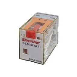 Relay Shenler 14 Pin 230V AC 5A 4 Pole Miniature Changeover Plug In Relay - Relay Shenler 14 Pin 230V AC 5A 4 Pole Miniature Changeover Plug In Relay
