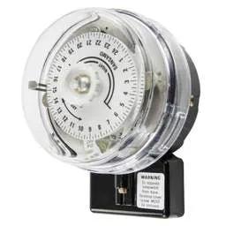Electrical Lighting Sangamo 20A 3 Pin 24 Hour Round Pattern Time Switch 2 On / Off Day Omit - Electrical Lighting Sangamo 20A 3 Pin 24 Hour Round Pattern Time Switch 2 On / Off Day Omit