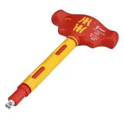 screwdriver Wera 410 i VDE A RA Insulated T-handle Adapter Screwdriver with ¼" Ratchet - screwdriver Wera 410 i VDE A RA Insulated T-handle Adapter Screwdriver with ¼" Ratchet