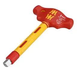 screwdriver Wera 410 i VDE B RA Insulated T-handle Adapter Screwdriver with ⅜" Ratchet - screwdriver Wera 410 i VDE B RA Insulated T-handle Adapter Screwdriver with ⅜" Ratchet