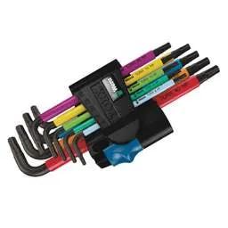t hex keys Wera 9 Piece Multicolour BlackLaser Torx Key Set with Holding Function - t hex keys Wera 9 Piece Multicolour BlackLaser Torx Key Set with Holding Function