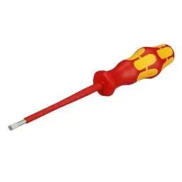 screwdriver Wera 4mm x 100mm Slotted Kraftform Plus Series 100 VDE Screwdriver - screwdriver Wera 4mm x 100mm Slotted Kraftform Plus Series 100 VDE Screwdriver