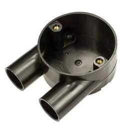 Centaur 20mm PVC Conduit U Box Black