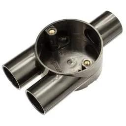 Centaur 25mm PVC Conduit Y Box Black