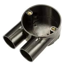 Centaur 25mm PVC Conduit U Box Black