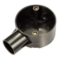 Centaur 25mm PVC Conduit Terminal Box Black