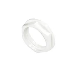Centaur 25mm Nylon Screwed Locknut White (Sold Individually)