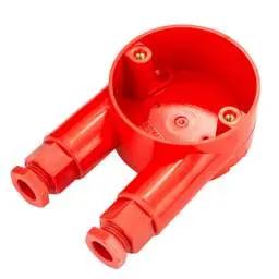 Centaur 20mm PVC Conduit U Box Red with Glands